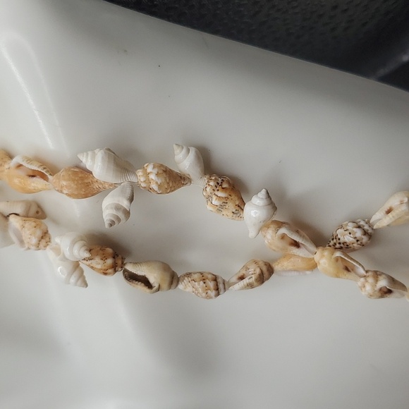 Authentic seashell vacation movie prop necklace N2714 beachy boho bohemain - Picture 3 of 3
